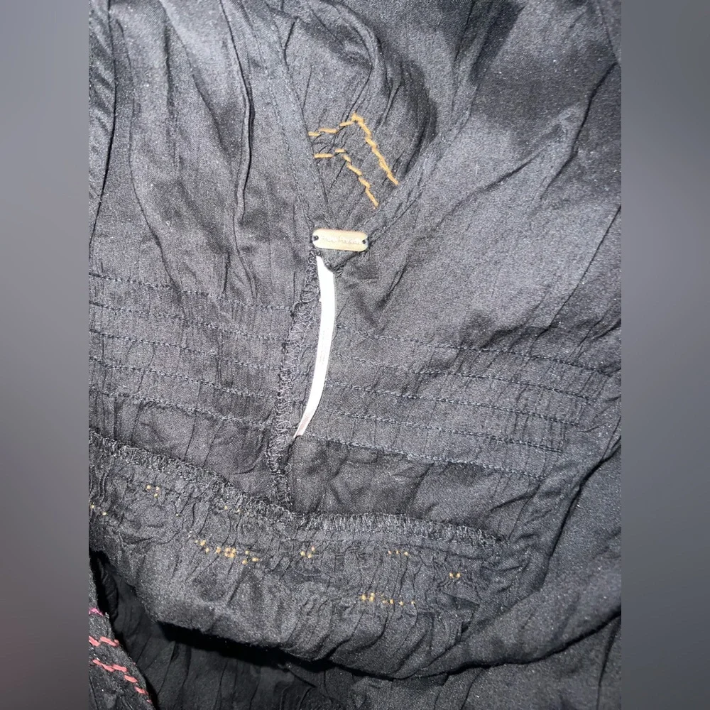 Free People Black Dress with Embroidered Details - Picture 3 of 3